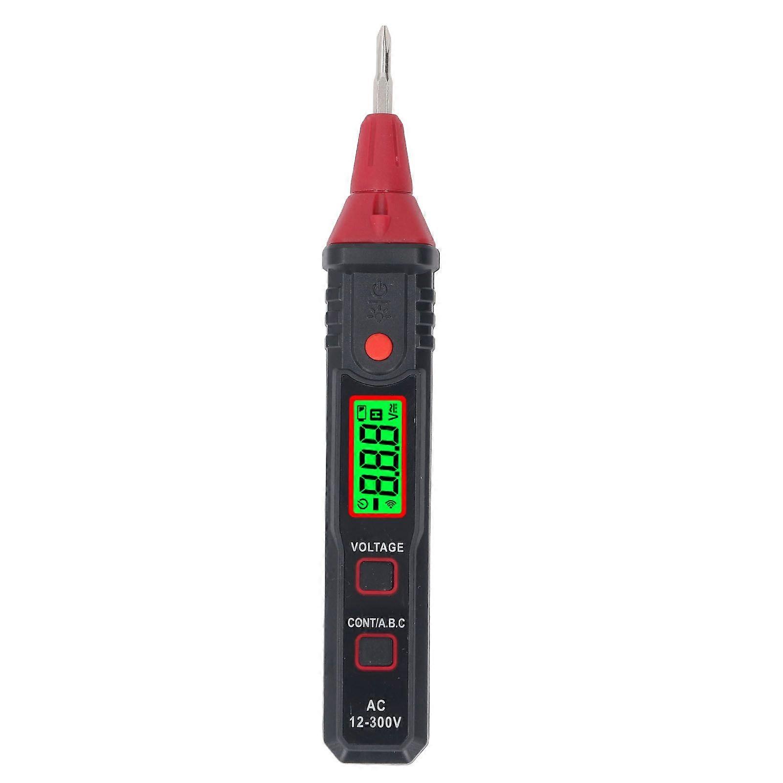 Voltage Tester Pen LCD Display Sound Light Reminder NCV Phase Sequence Detection Digital Electrical Tester with Flashlight