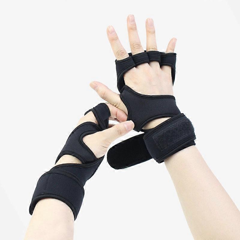 Weight Lifting Gloves Cross Training Non-slip Silicone Padding Neoprene Mittens - XL