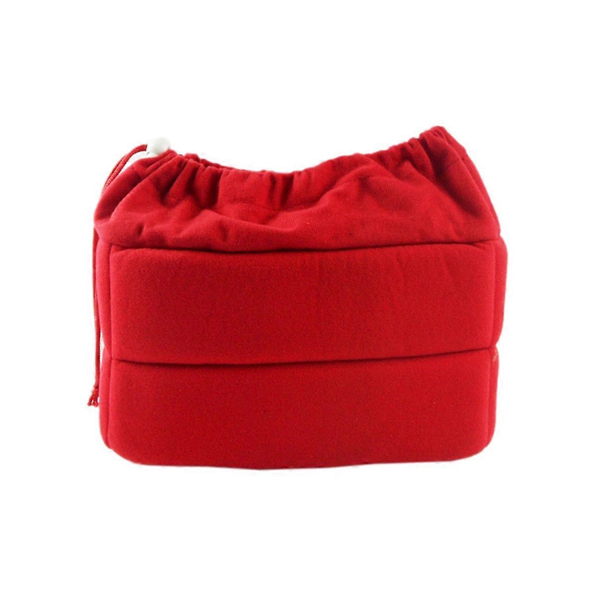 Camera Bag Camera Insert Bag with Drawstring for ,Red