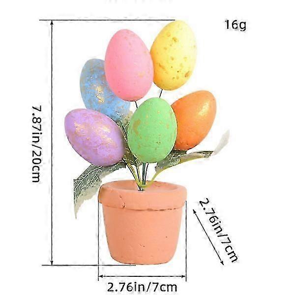 17cm Easter Egg Planter Pot with Spots for Outdoor Yard and Garden Easter Decorations