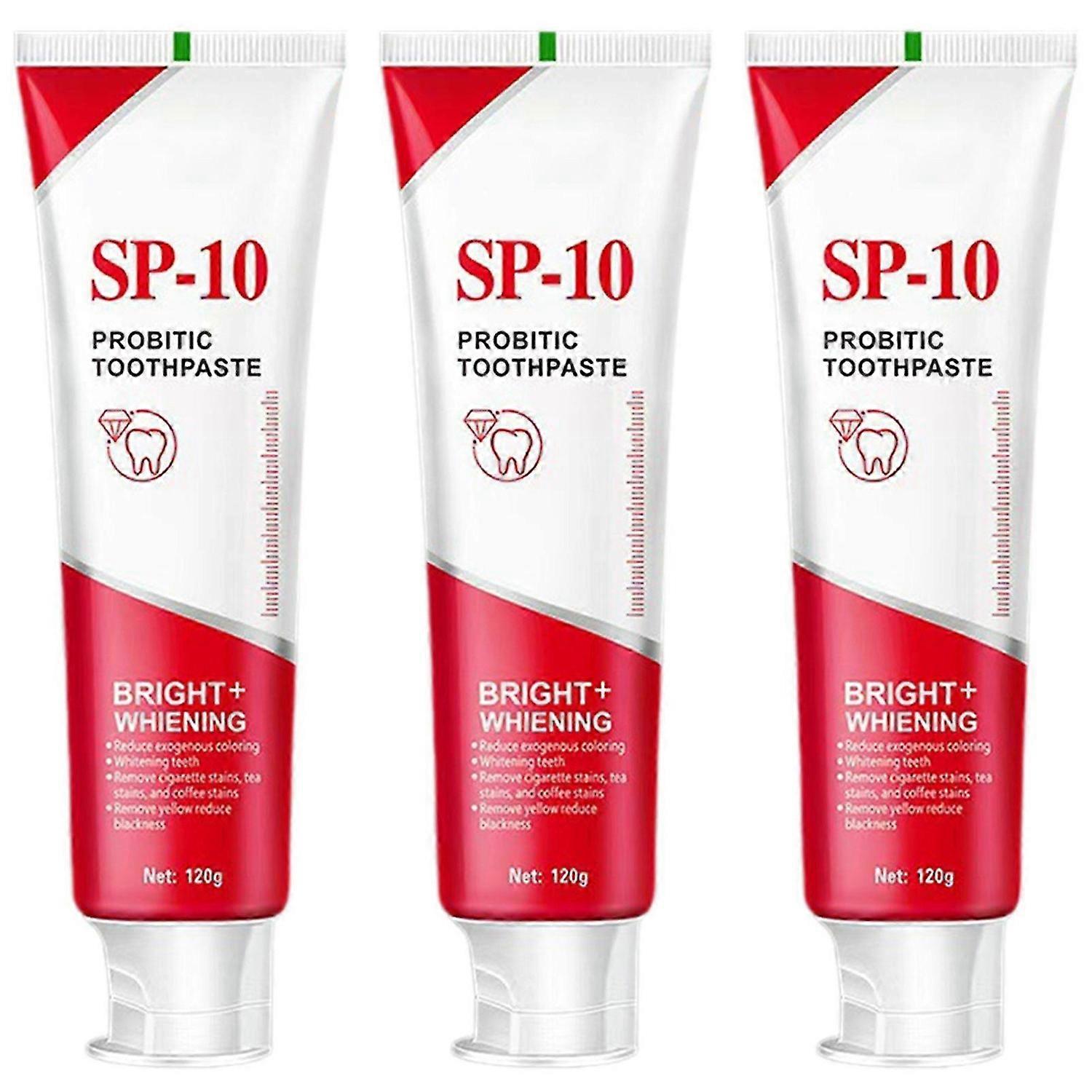 Sp-10 Probiotics Toothpaste, Sp10 Probiotics Whitening Toothpaste,Fluoride Free Anti-Plaque Toothpaste