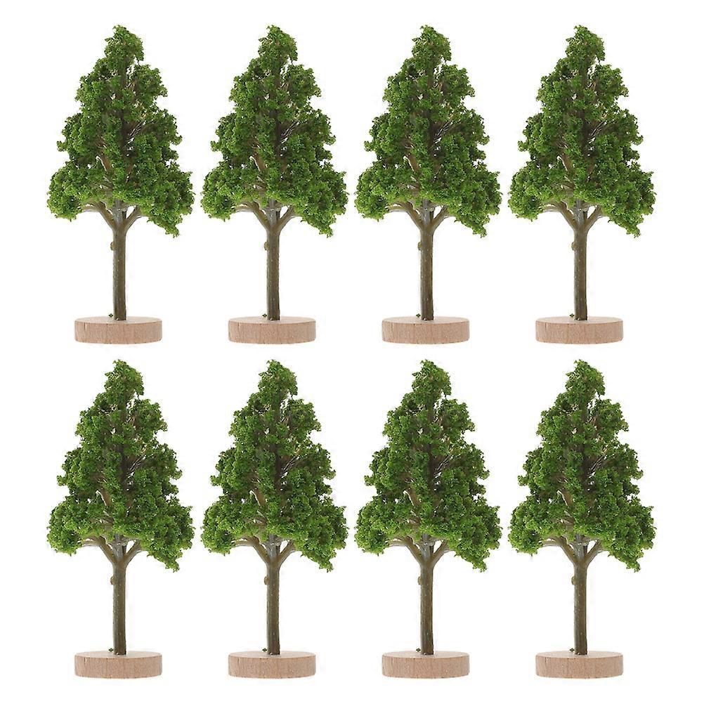 Small Plastic Trees Model Tree for Decor 24Pcs Green Mini Landscape