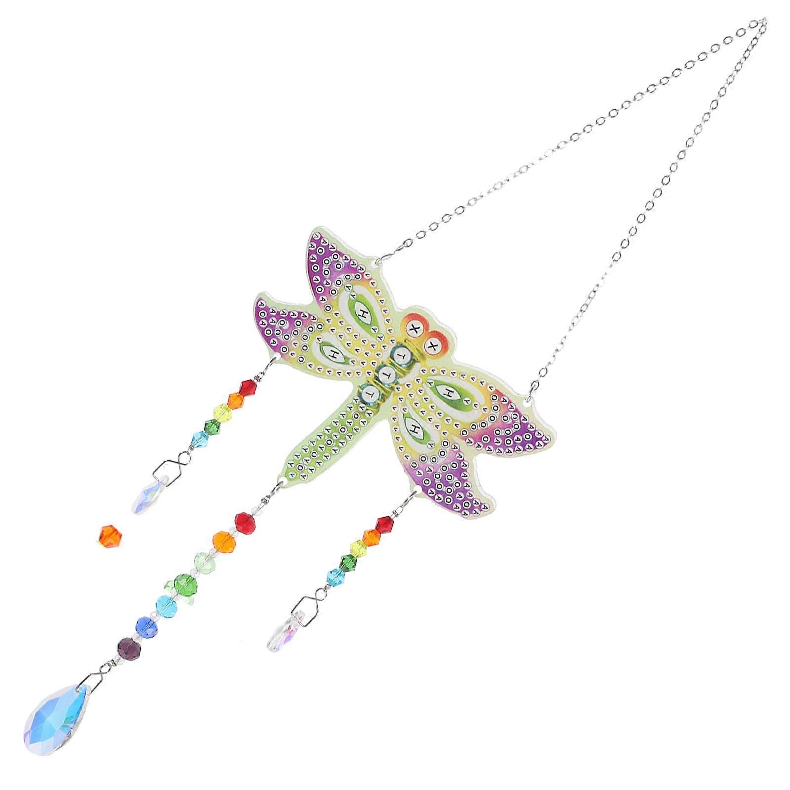 DIY Diamonds Wind Bell Pendant Acrylic Wind Chime Decor 3Pcs Pack