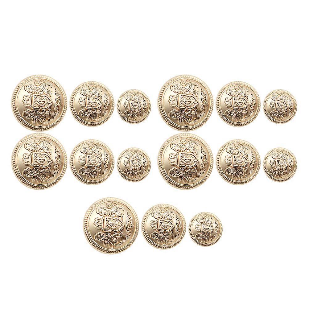 Retro English Style Zinc Alloy Buttons for DIY Clothing 30Pcs Pack