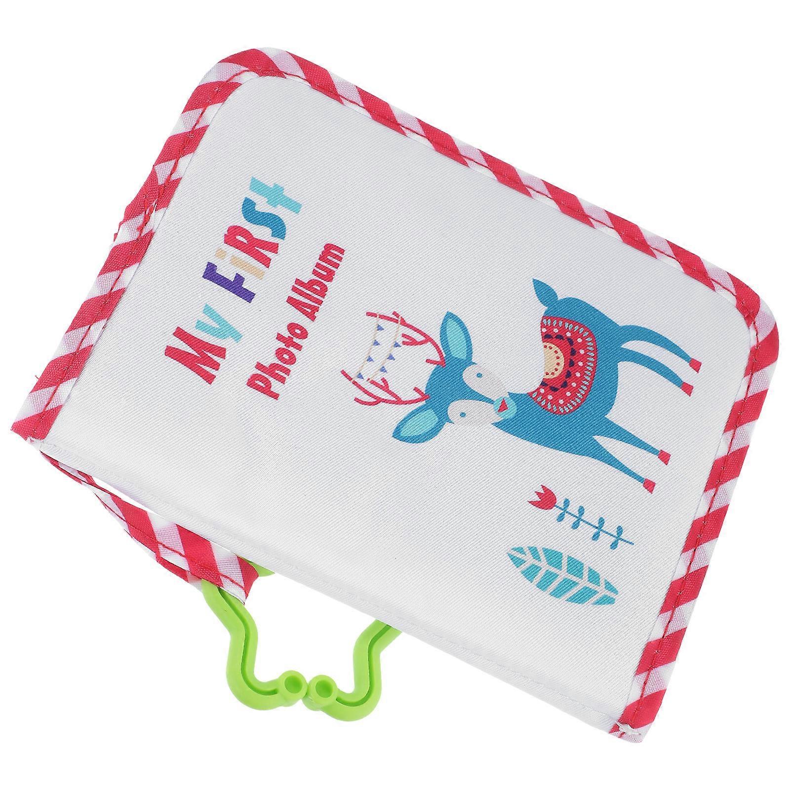 Baby Photo Album Soft Cloth Elk Design for Infant Keepsake 2Pcs