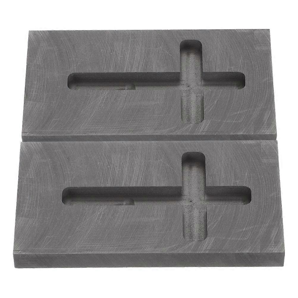 Cross Graphite Crucible Mold for High Temperature Metal Casting 4Pcs