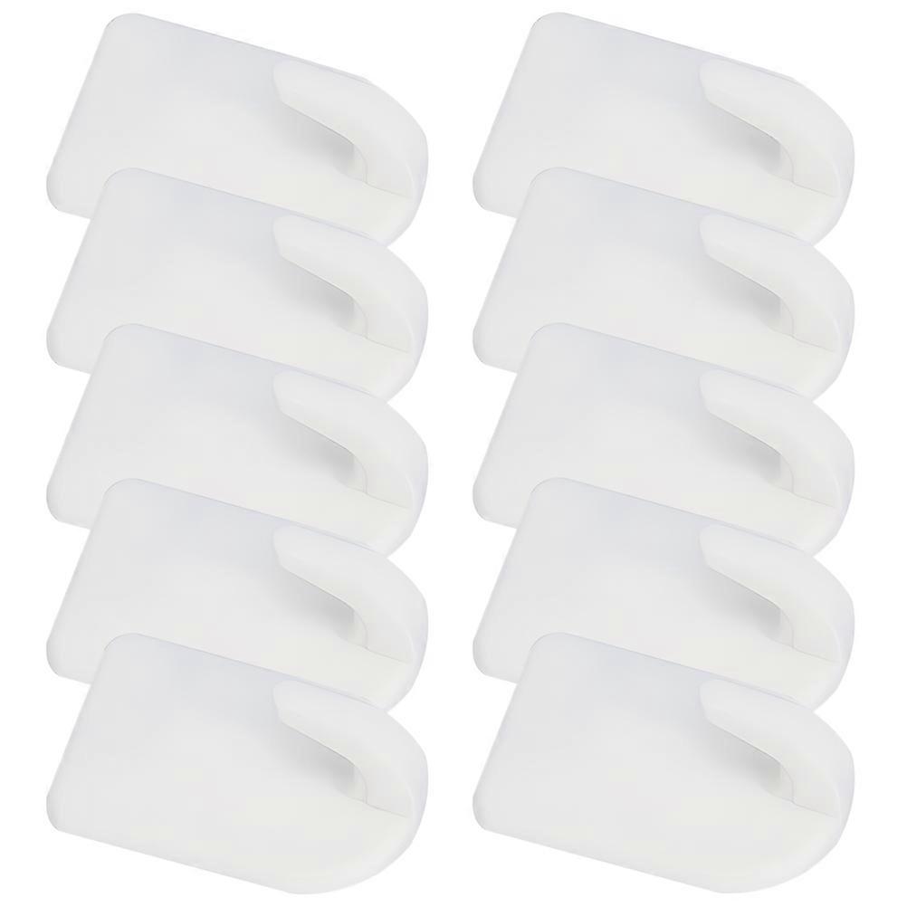 Adhesive Hooks Wall Hooks for Hanging 48Pcs White Multipurpose Wall Hangers
