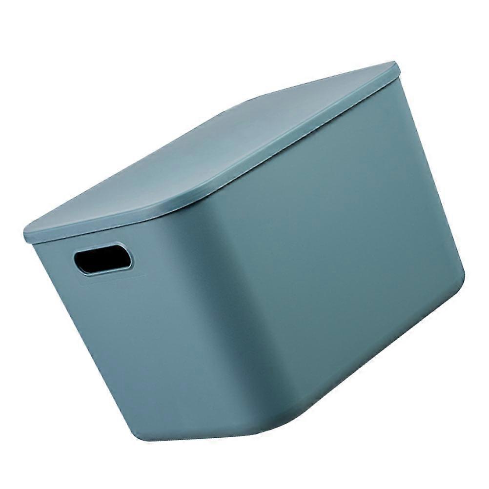 Blue Plastic Storage Box for Snacks on Desktop 1Pcs Basket