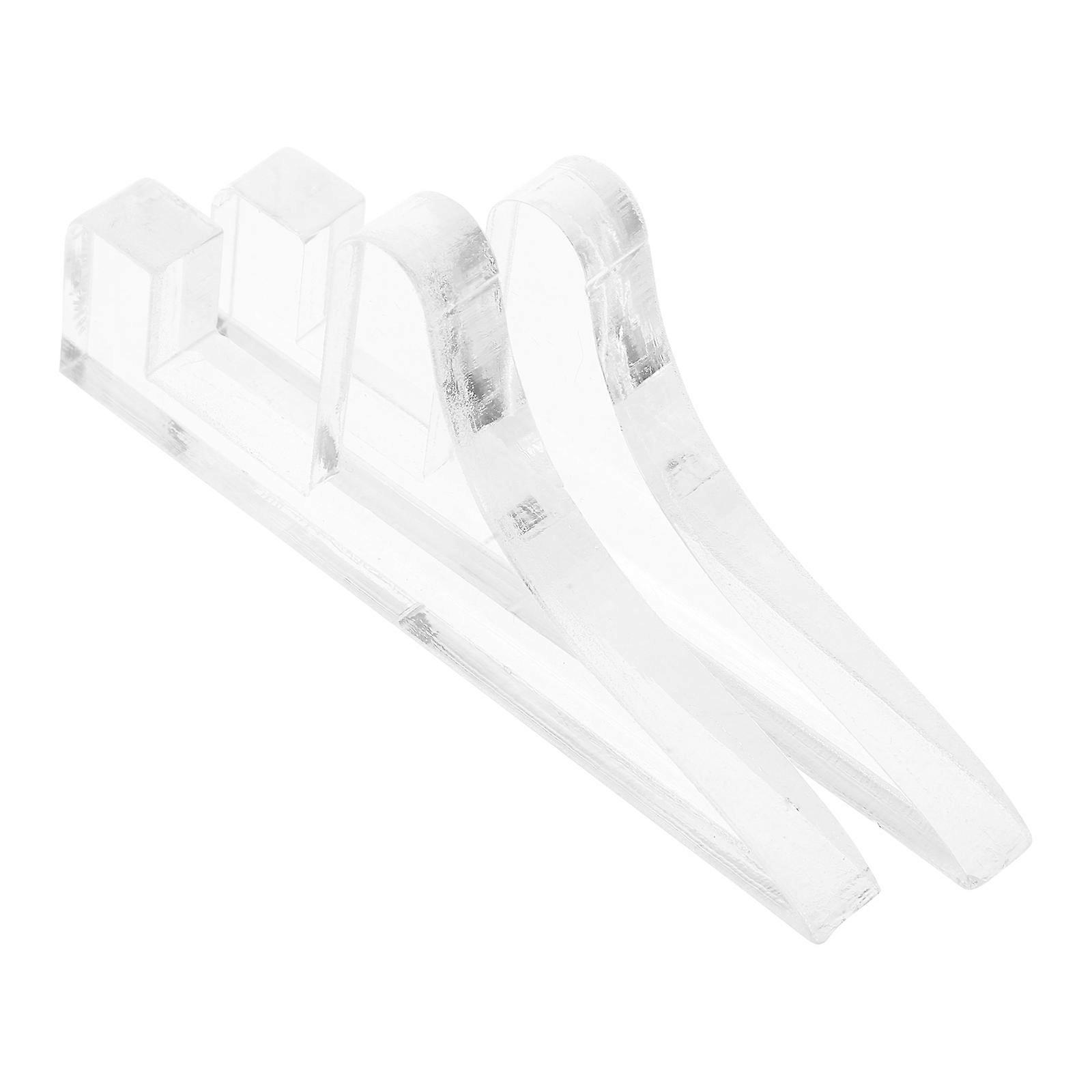 Clear Acrylic Photo Frame Stand for Tabletop Display 6Pcs Holder