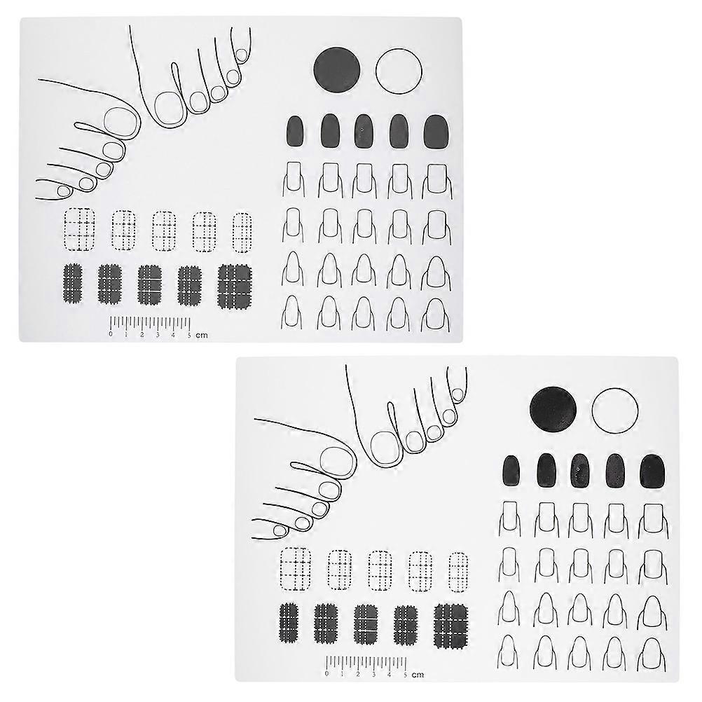Nail Art Pillow 2Pcs Practical Cushion For Manicure Supply With Rectangular Shape Ideal For Beauty Enthusiasts 28X21Cm