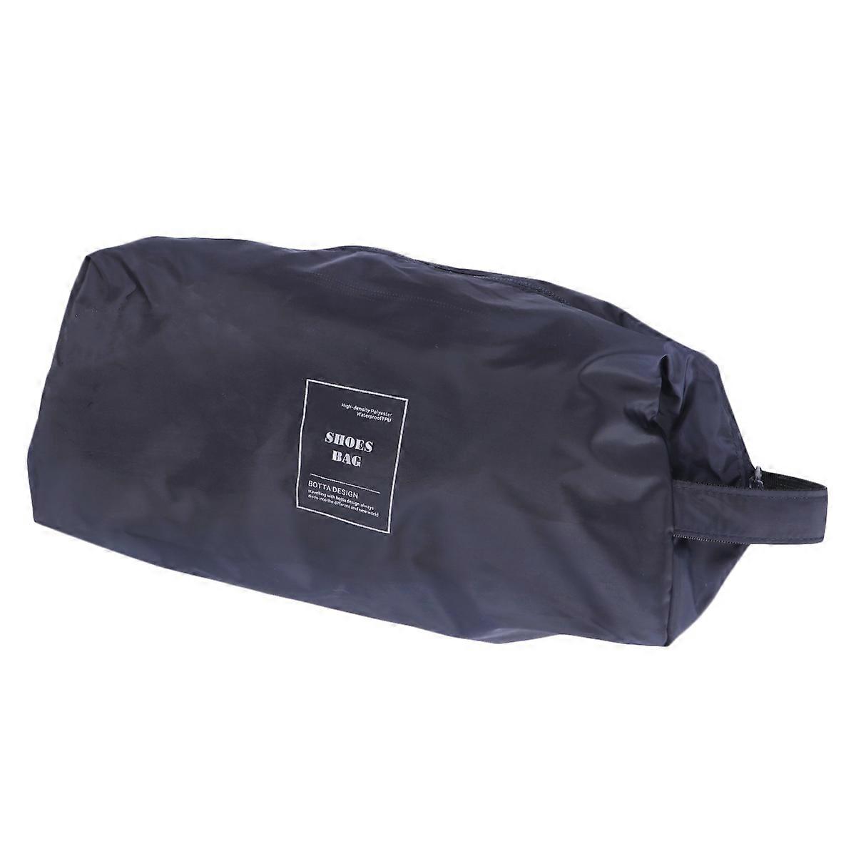 Travel Shoe Bag Portable Dustproof Container For Sneakers With Large Capacity In Navy 1Pcs