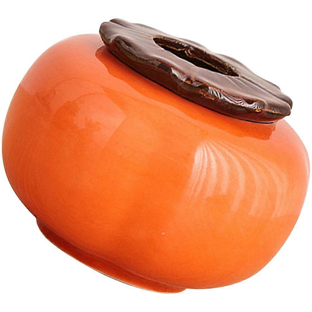 Ceramic Flower Pot 3Pcs Suitable For Garden Decoration In Orange Featuring Square Shape And Elegant Design