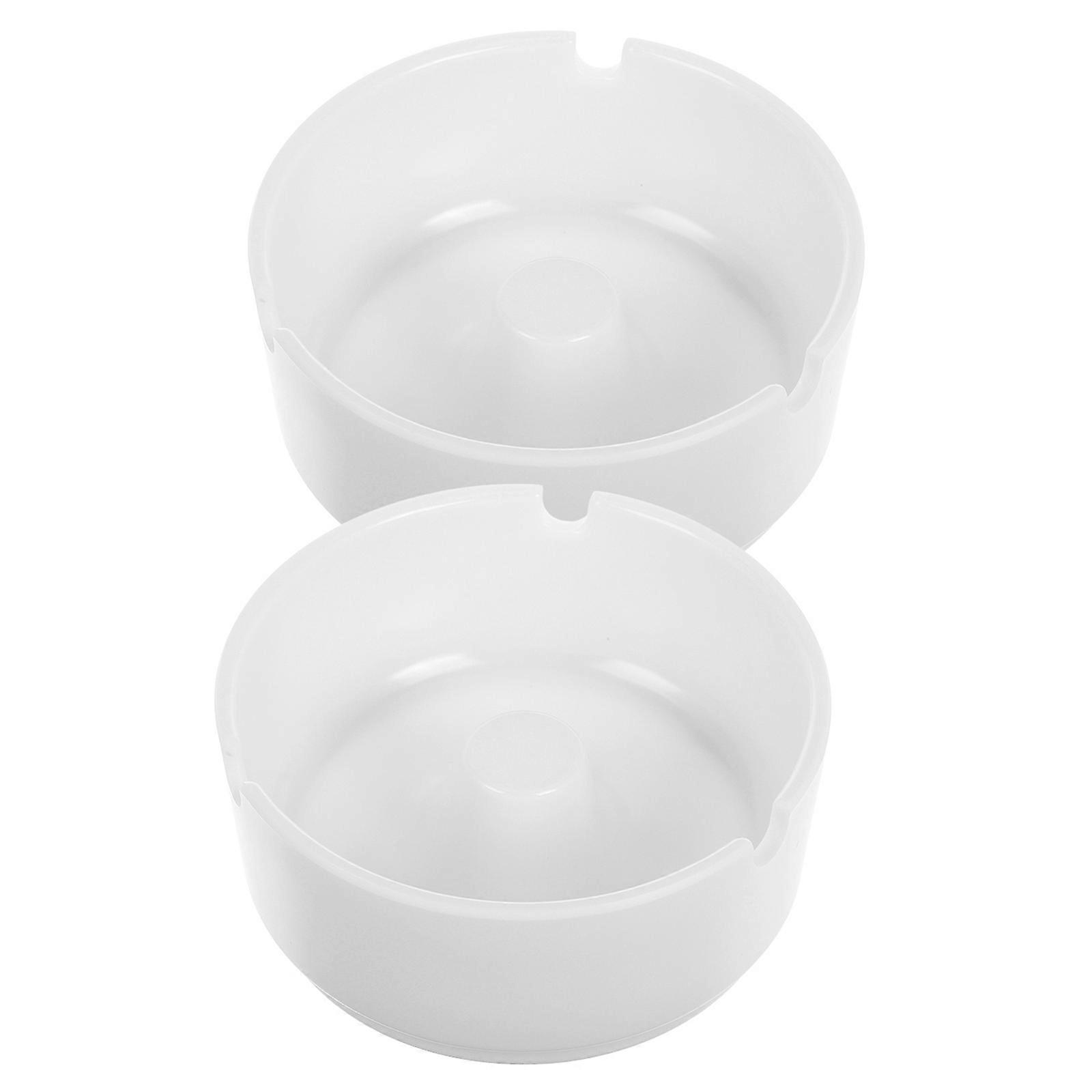 Plastic Outdoor Ashtray Unbreakable Round Ashtray for Home 8Pcs