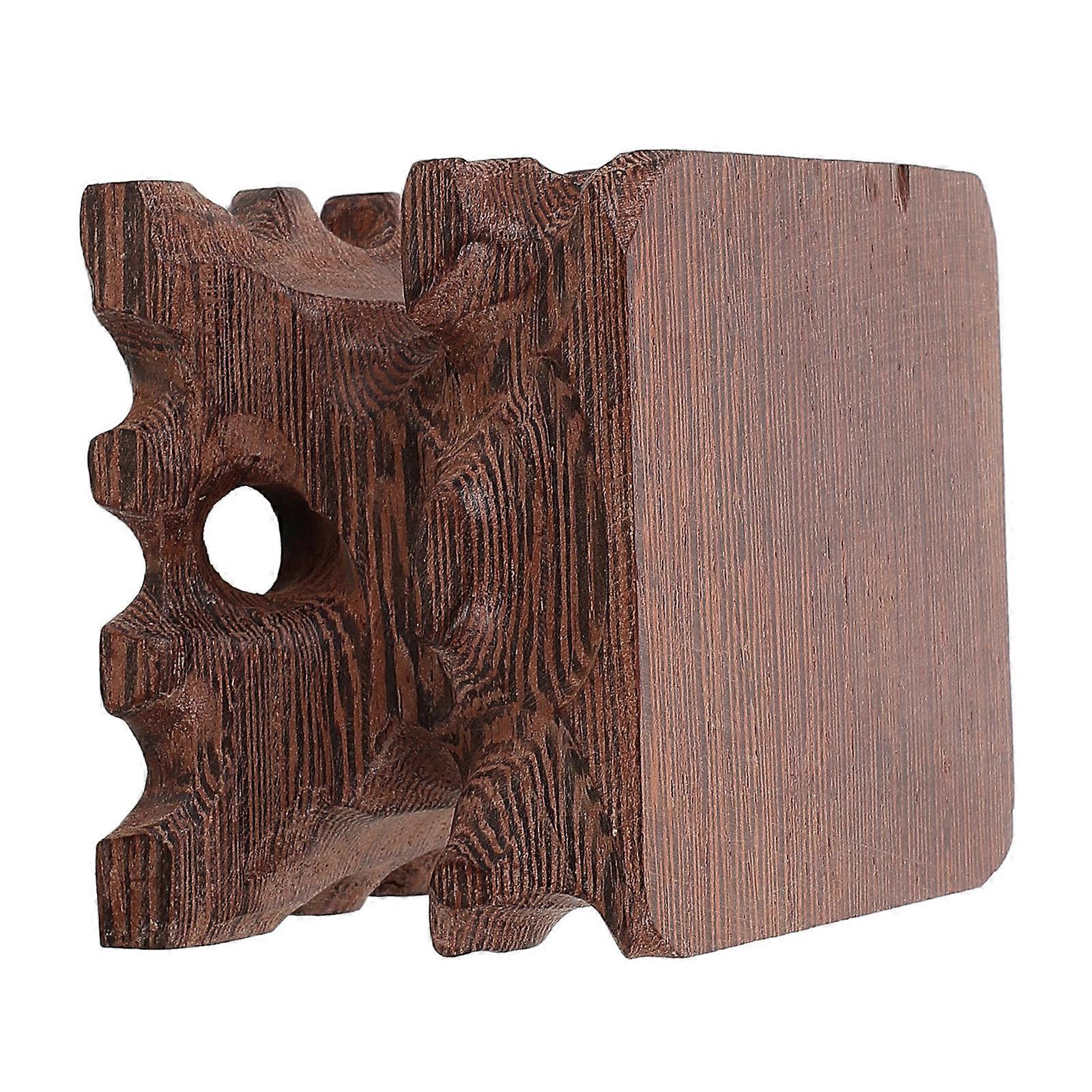 Wood Flower Pot Stand for Bonsai Display 4Pcs Vintage Multi-Use Wooden Base