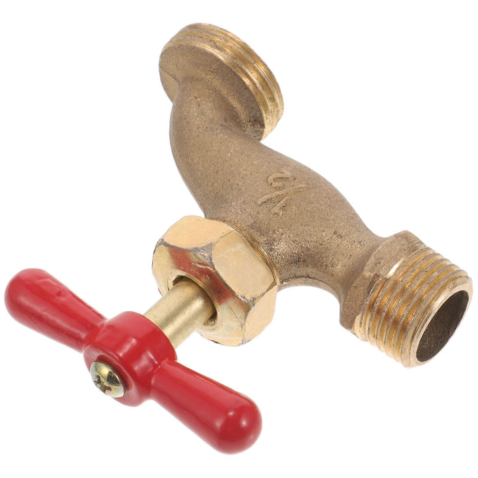 Outdoor Garden Faucet Copper Construction for Yard Use 2Pcs Set