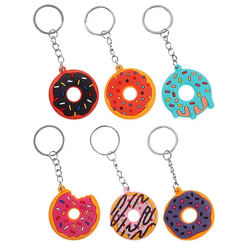 Donuts Keychains Doughnut Design for Decoration Use 48Pcs Bundle