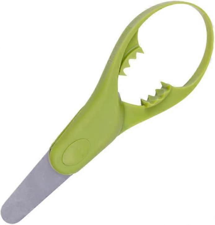 Avocado Slicer Stainless Steel And Pp Multifunctional Plastic Safe And Easy To Use Fruit And Vegetable Slicer (green) (1pcs)