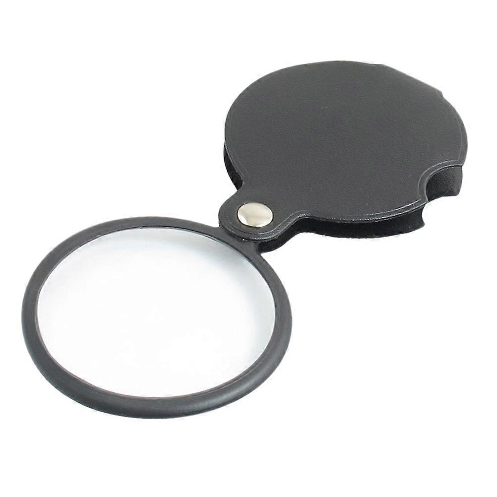 Black Magnifying Glass Set for Reading with 5x Foldable Magnifier 12Pcs