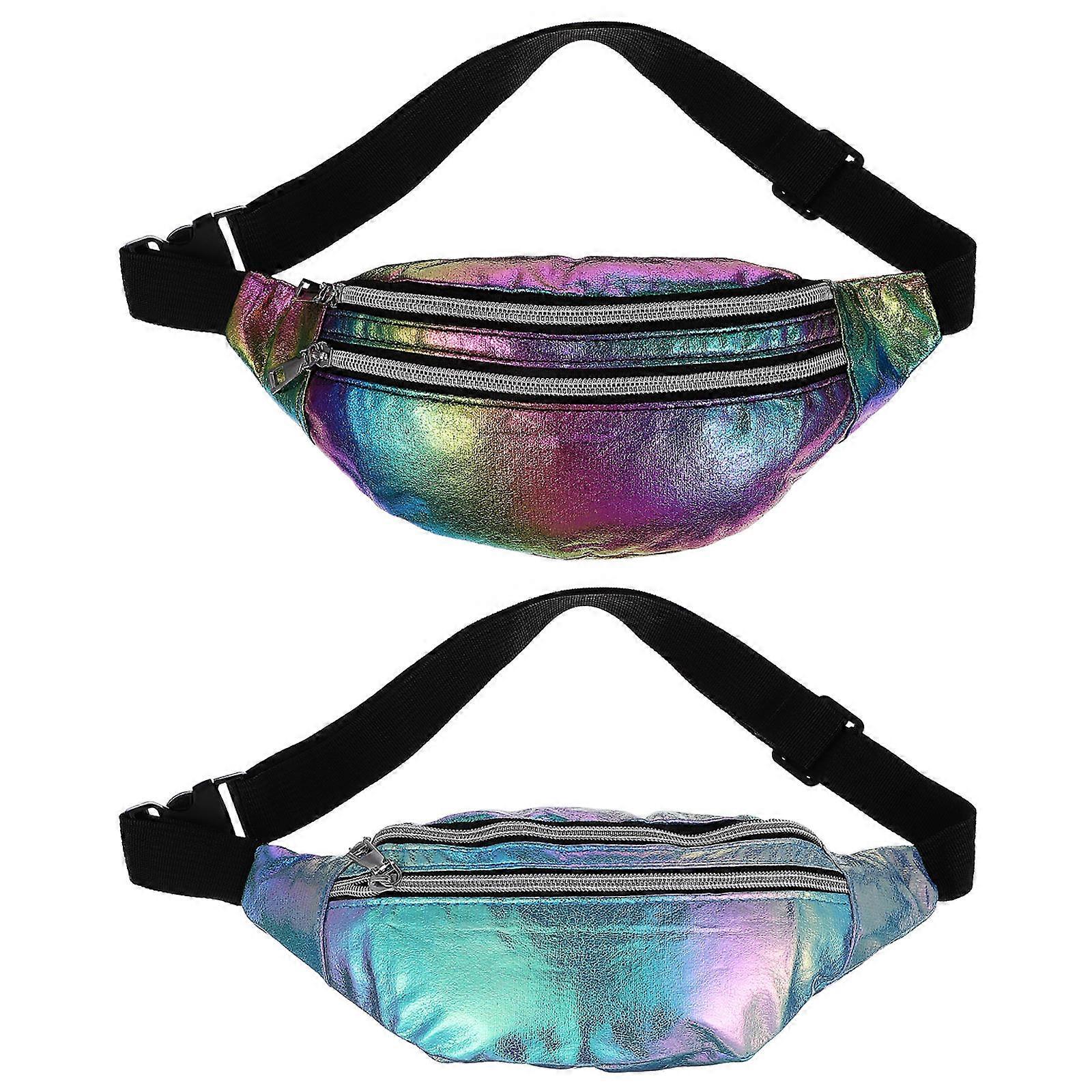 Fanny Pack Waist Bag for Storage Use with Adjustable Belt 10Pcs Set