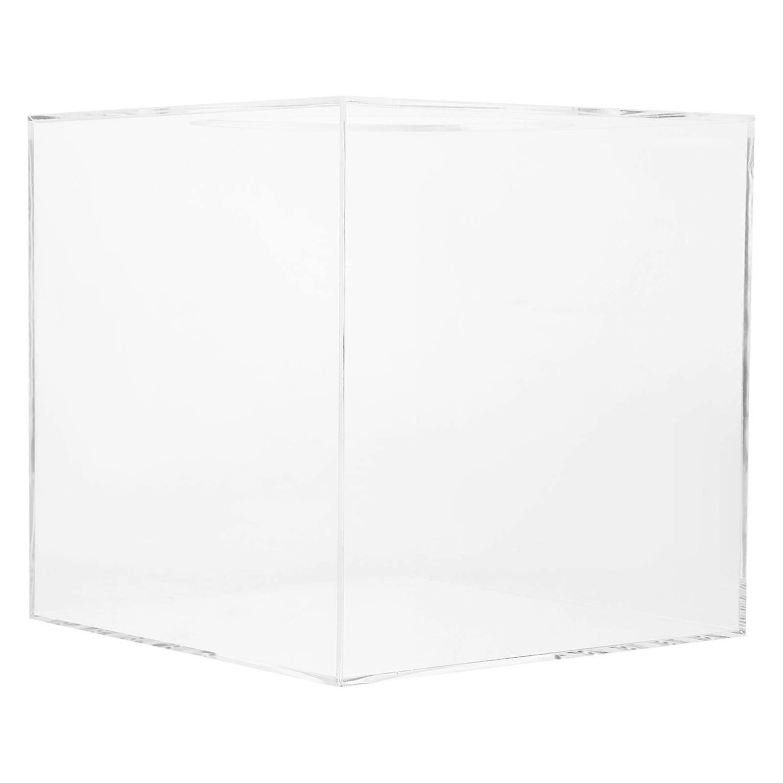 Raffle Box Acrylic Box for Storage Use 3Pcs Transparent Donation Boxes