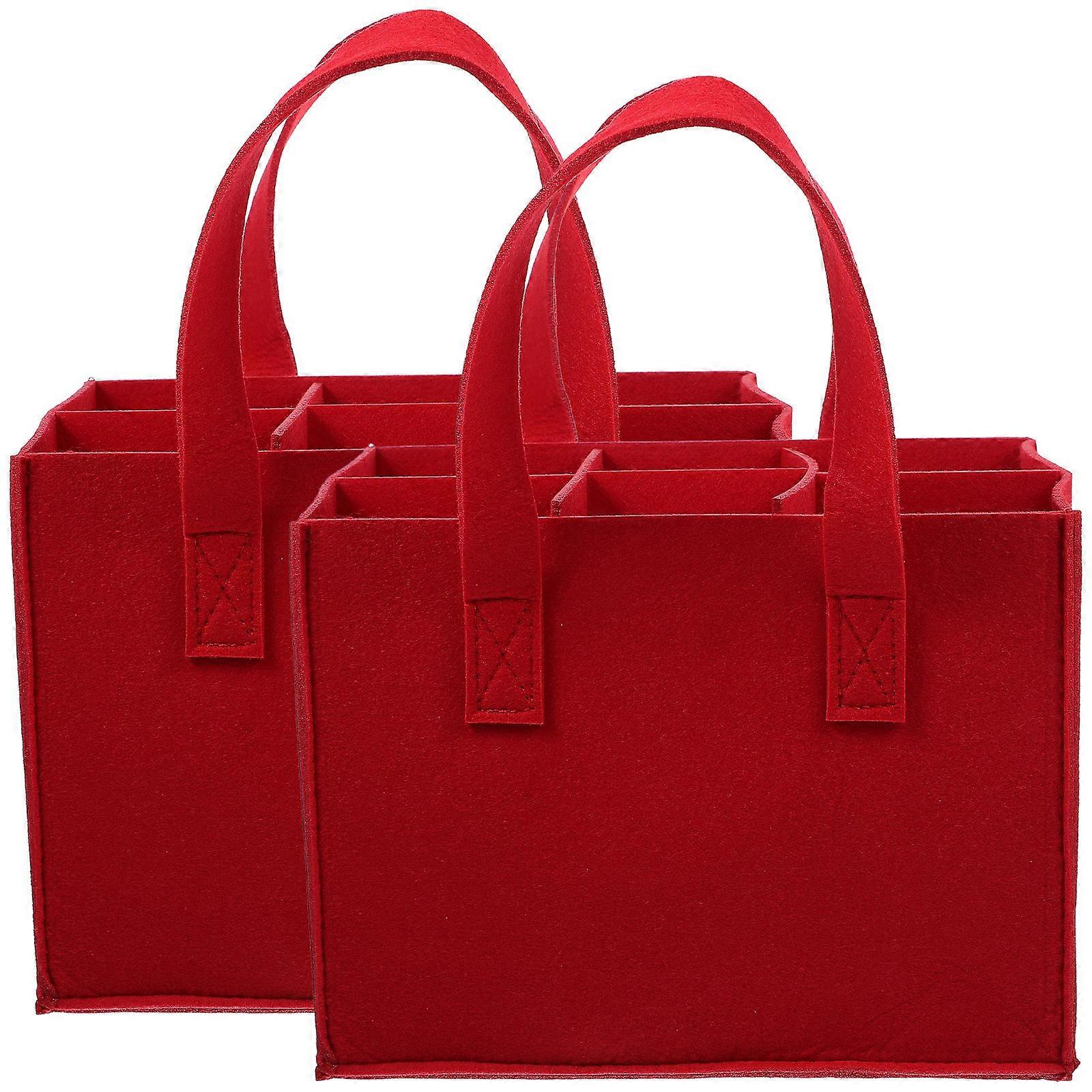 Carrier Bag 6 Compartments Rectangular Portable Home Use 24.00X16.00X16.00CM 2Set