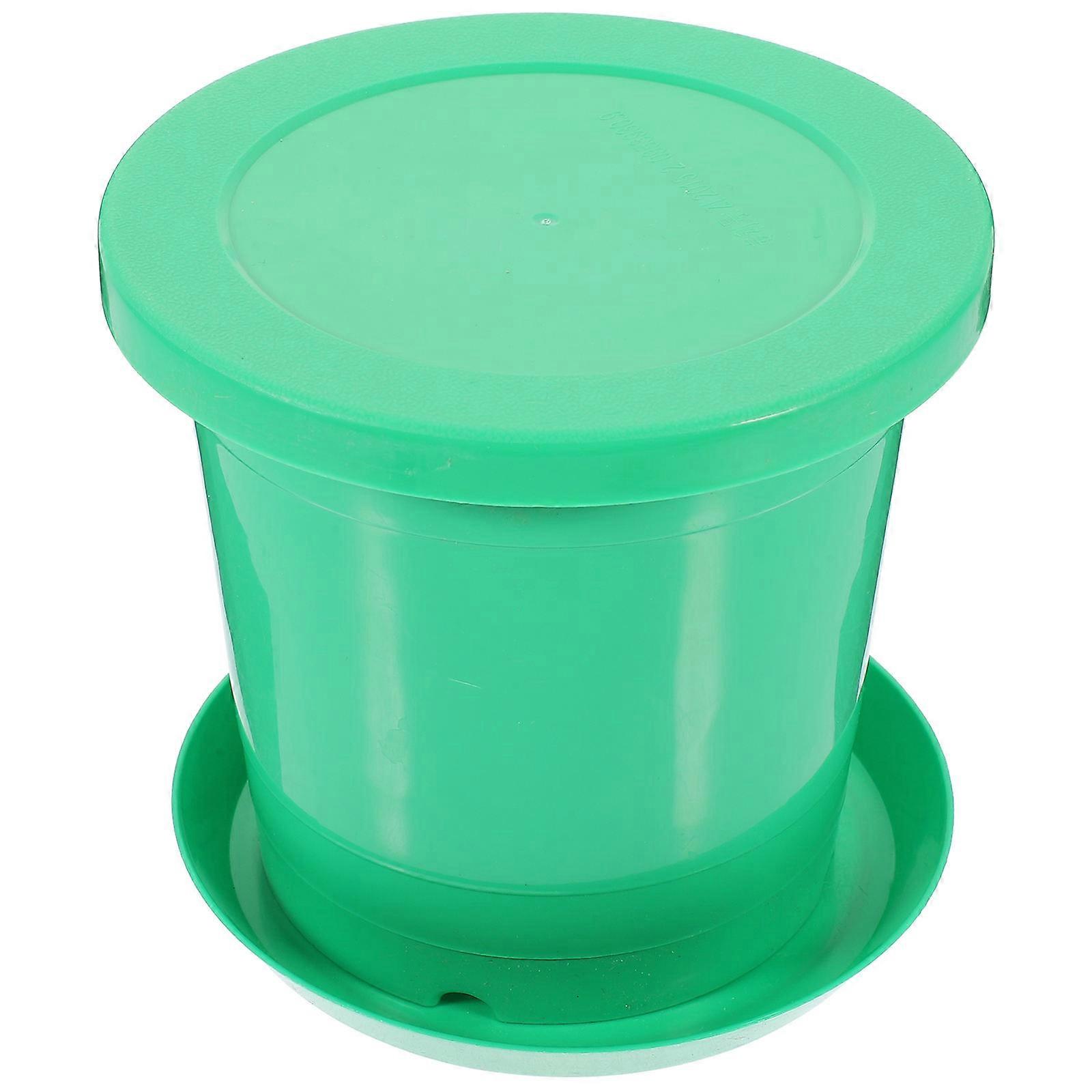 Green Sprouter Container for Planting Vegetable Buds 2Pcs Cylindrical Box