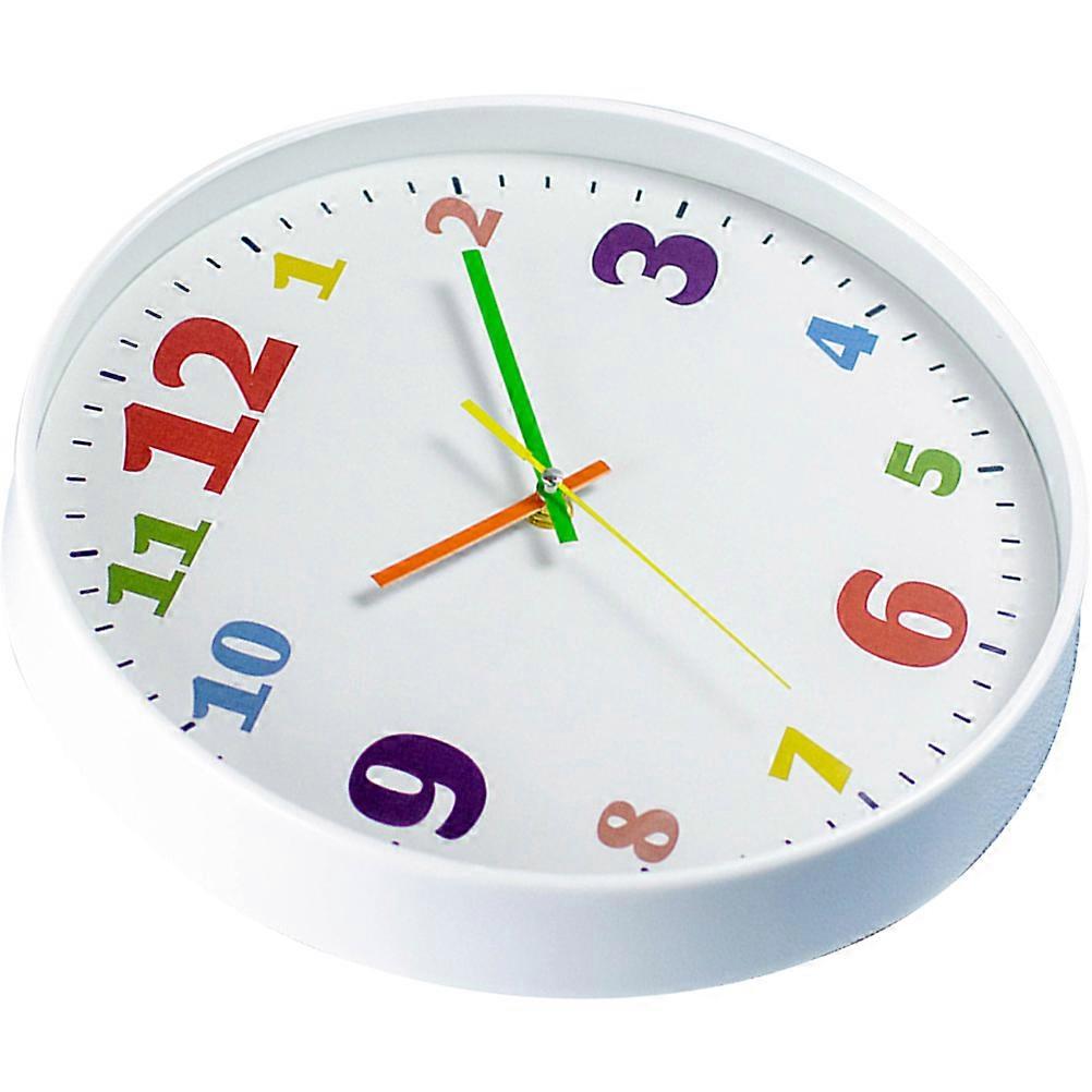 Office Wall Clock Silent Large Number Kid Wall Clock 4Pcs Pack
