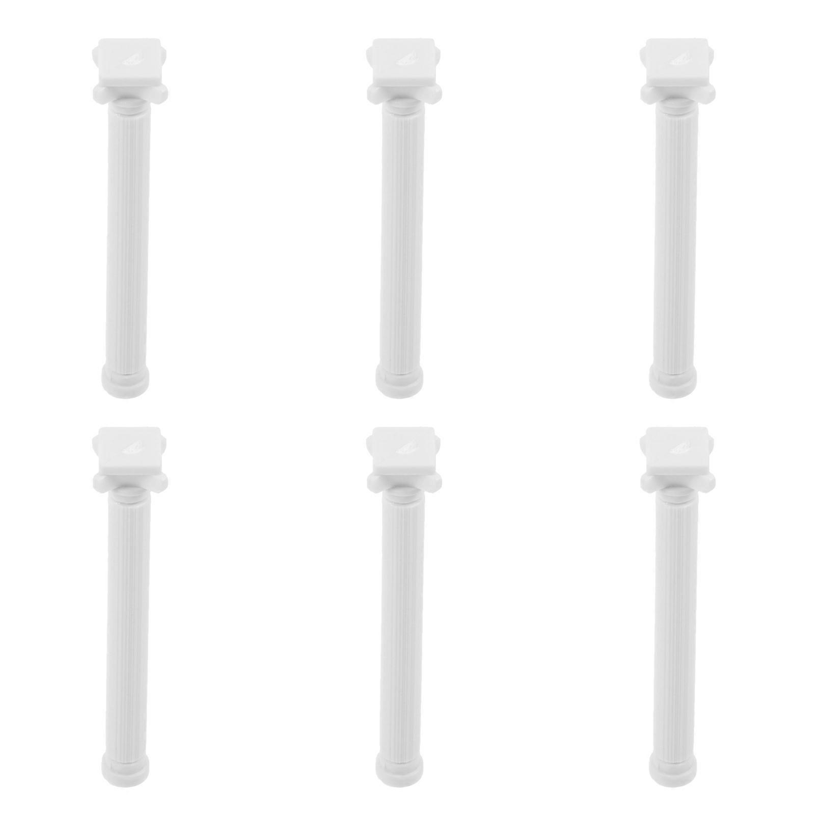 Roman Pillar Statue Decorative Column for Table Decor 30Pcs White