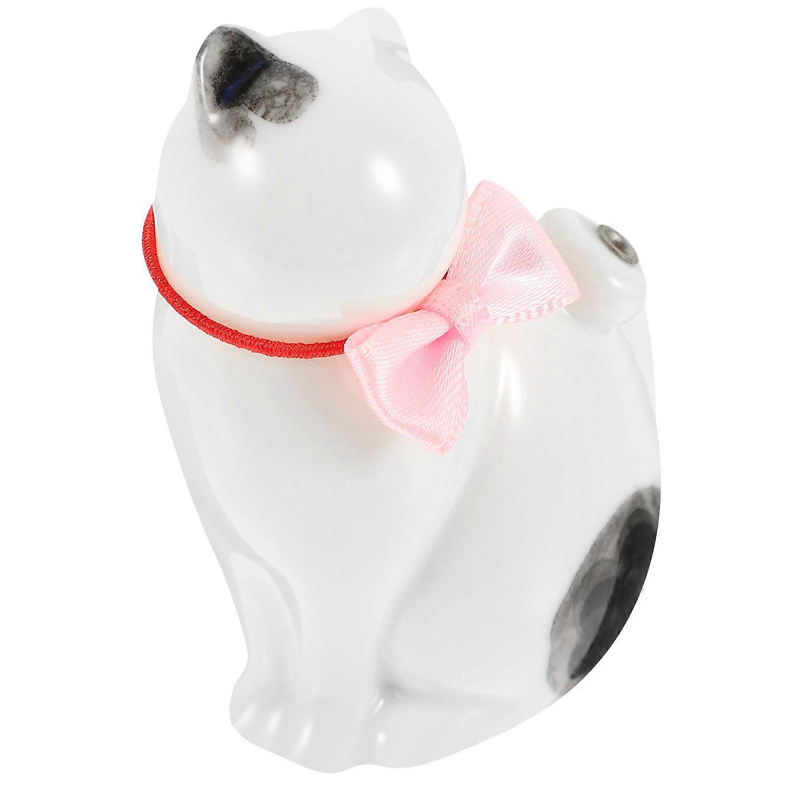 Incense Stick Holder Ceramic Cat Burner for Desktop Decoration 2Pcs