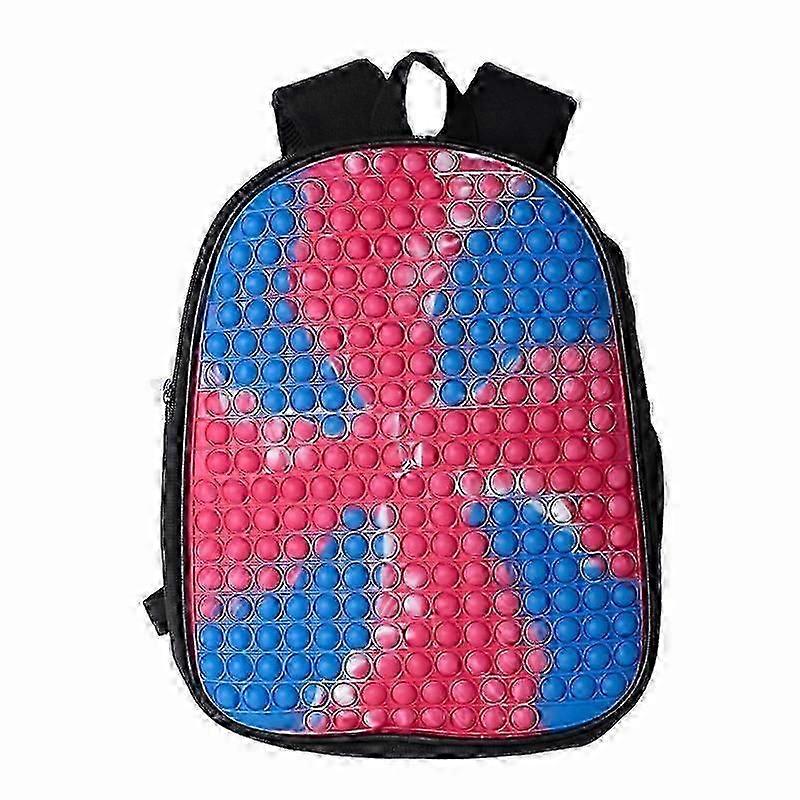 Pop It Batoh Anime Rainbow Push Bubble Taška na notebook Školní tašky Hra