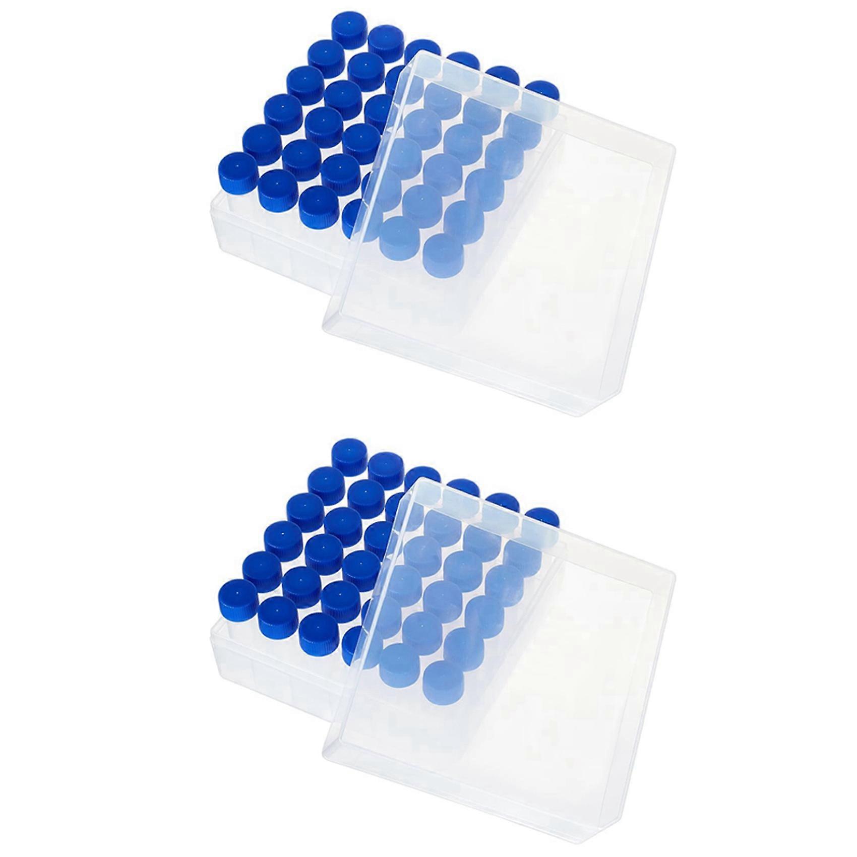 36Pcs 5Ml Tubes Plastic Vials with Screw Caps for Lab Supplies