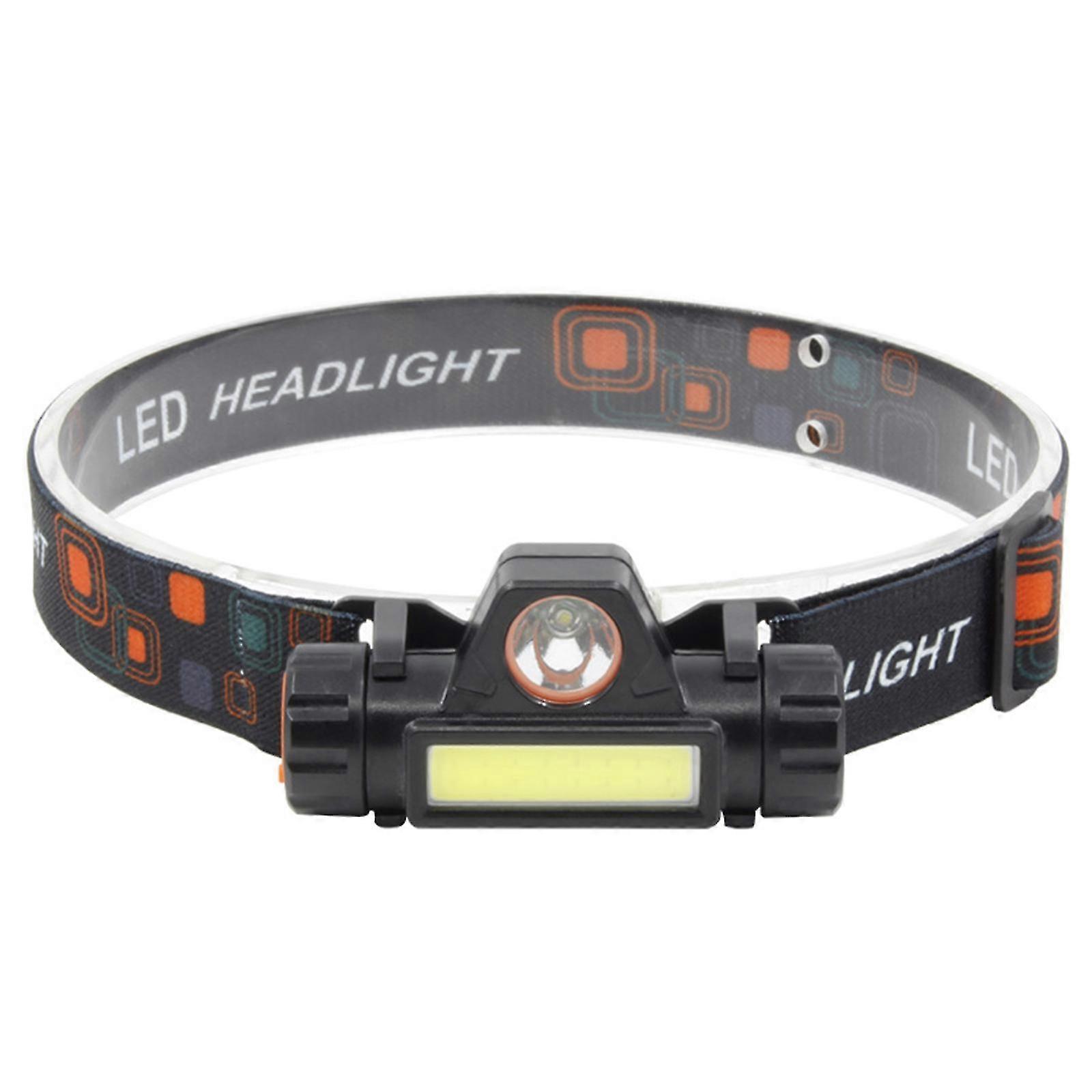 Waterproof and drop-proof with magnetic adsorption function LED USB charging headlamp 25-26