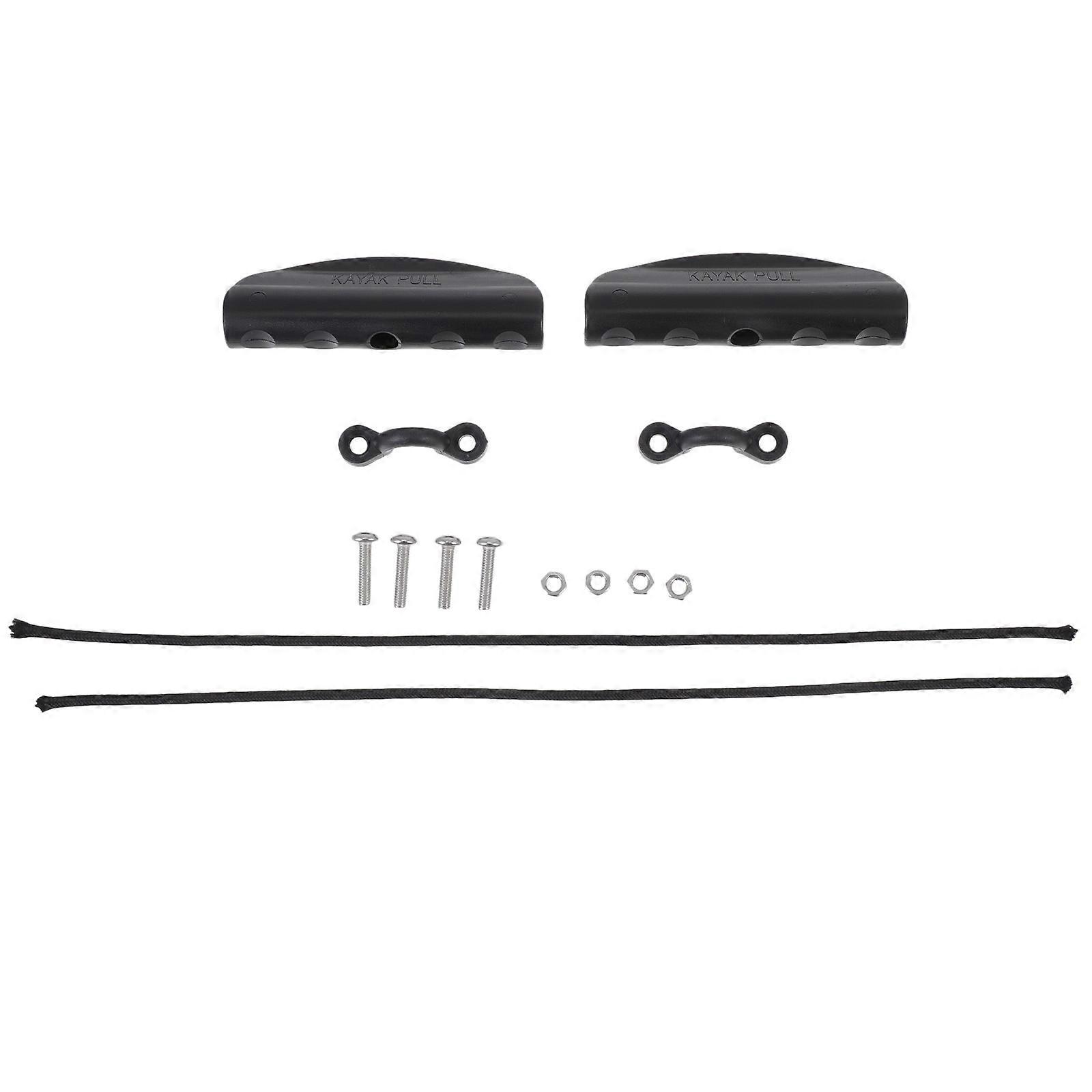 Heavy Duty Kayak Handles 14Pcs Carry Handle Black Ideal For Boating Kayaking Easy Transport