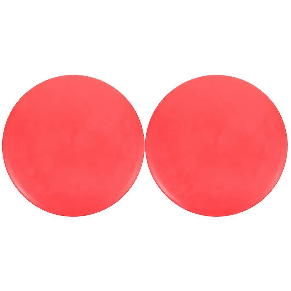 2Pcs Pitching Discs for Softball Training Aid Durable Red Practice Toy
