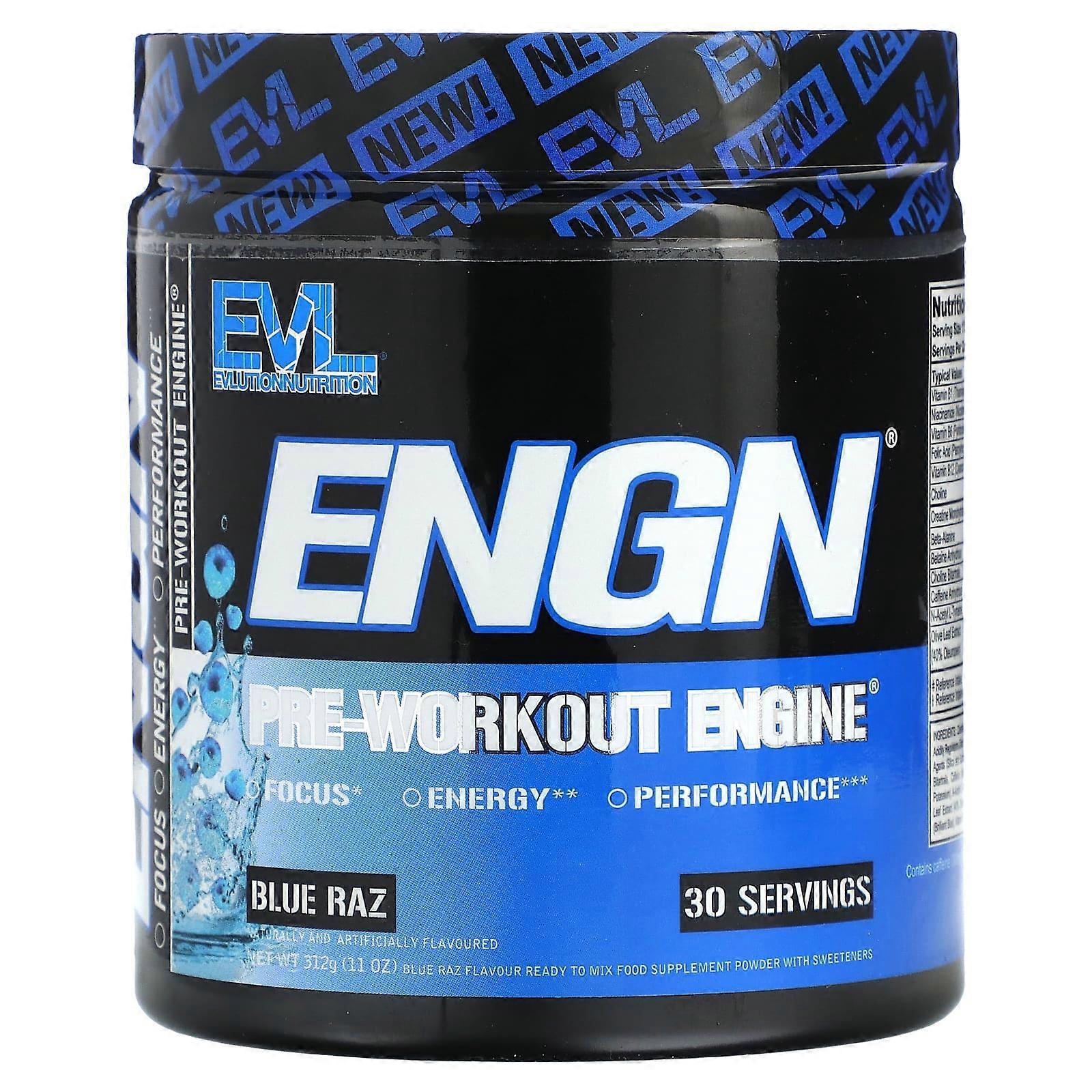 ENGN, Pre-Workout Engine, Blue Raz, 11 oz (312 g)