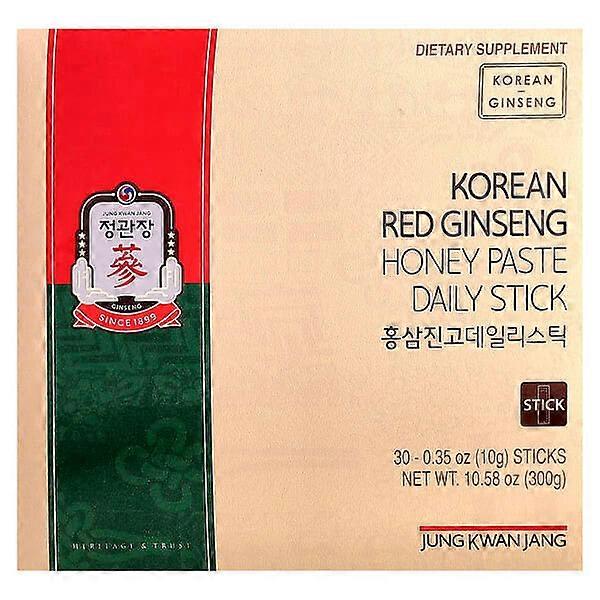 JungKwanJang, Korean Red Ginseng Honey Paste Daily Stick, 30 Sticks, 0.35 oz (10 g) Each