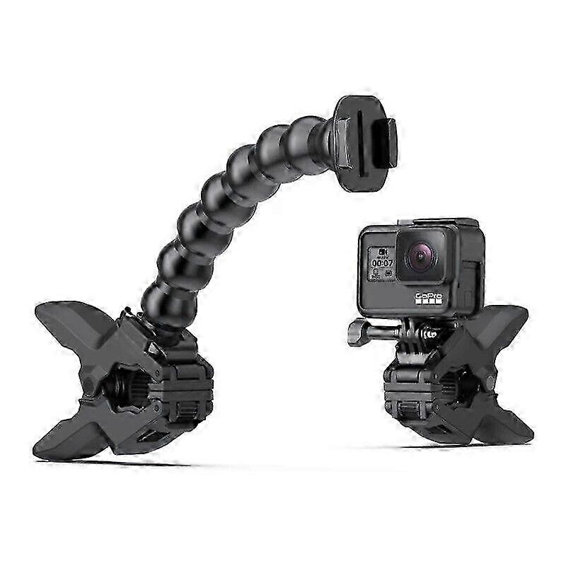 2025 Flexible Clamp Mount with Clamp Arm For GoPro Hero 10, 9, 8, 7, Max, Fusion, 6,5