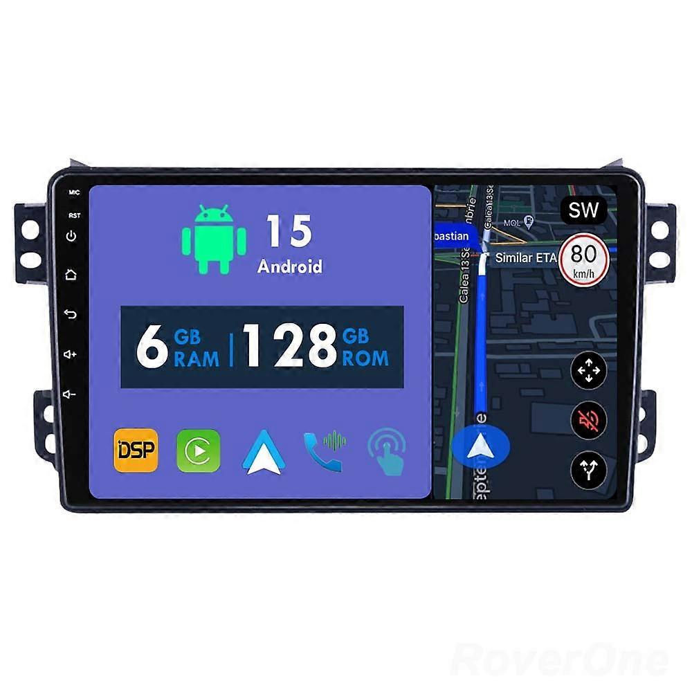 Car Radio 6G+128G CarPlay GPS Navigation Head Unit for Suzuki Splash for Opel Agila Maruti Ritz 2008 - 2017 Android Auto Bluetooth Stereo Touch Screen
