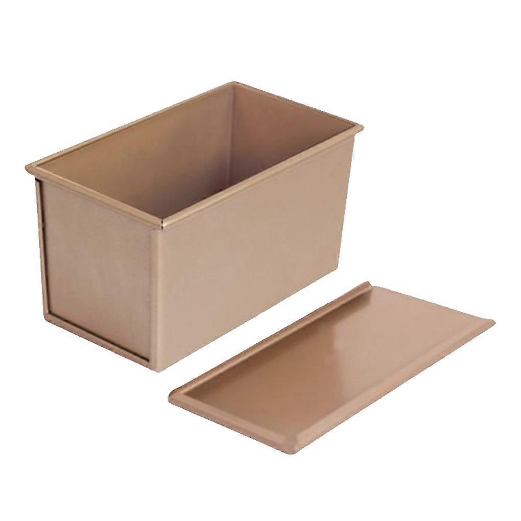 Carbon Steel Toast Box Mold Rectangular Bread Cake Bakeware with Cover