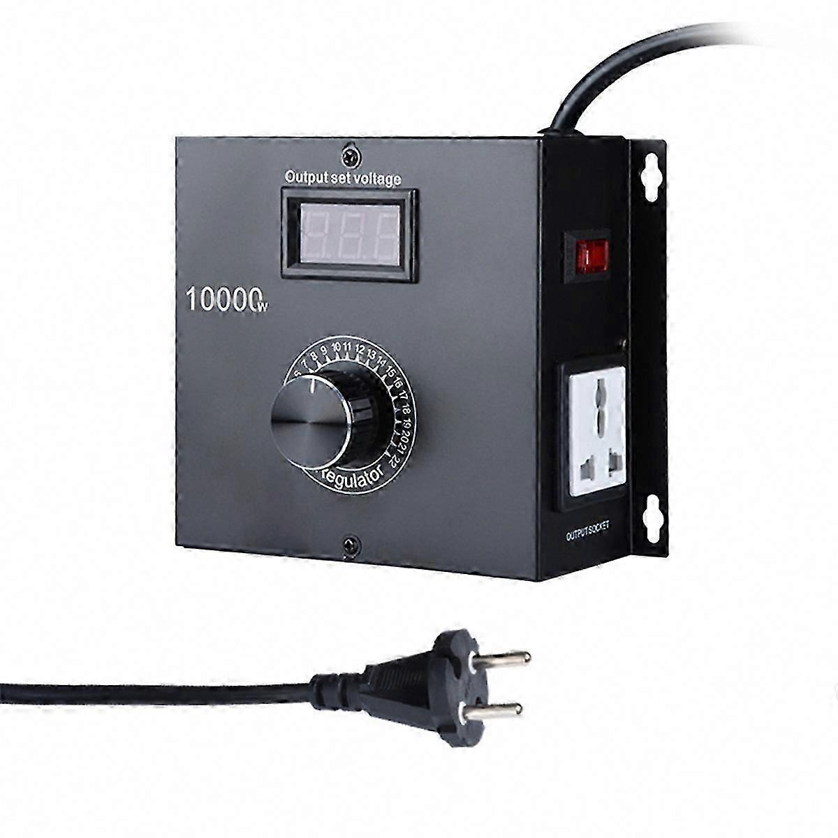 10000W SCR AC Variable Speed Controller for Fan and Motor, 120V-220V AC, 22A, Ideal for Electric Motors