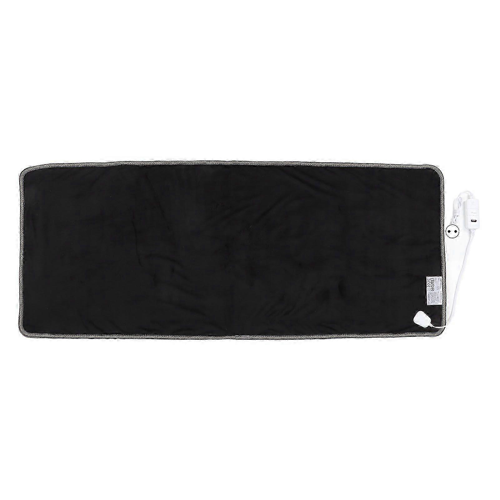 Heated Blanket Soft Flannel Warm Multifunction Constant Temperature Electric Heating Blanket for Home Office Black EU Plug 220V