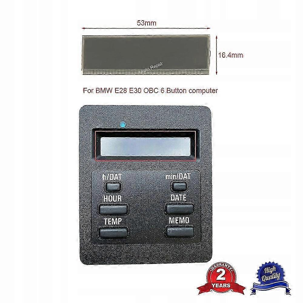 For Bmw E24 E28 E30 6 Button Board Computer Bc1 Obc Lcd Display 6213~77793