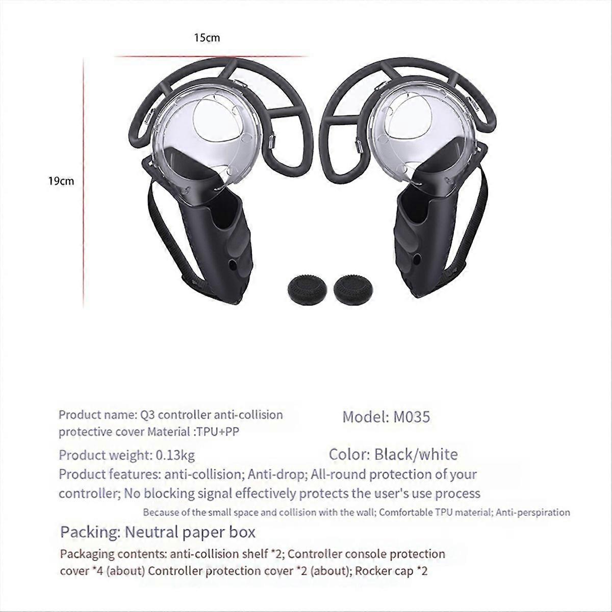 For 3 VR Wrist Strap Silicone Protective Cover Headset