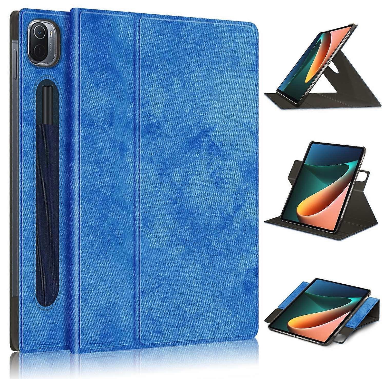 360 Degrees Rotation Tablet Leather Case For Xiaomi Mi Pad 5