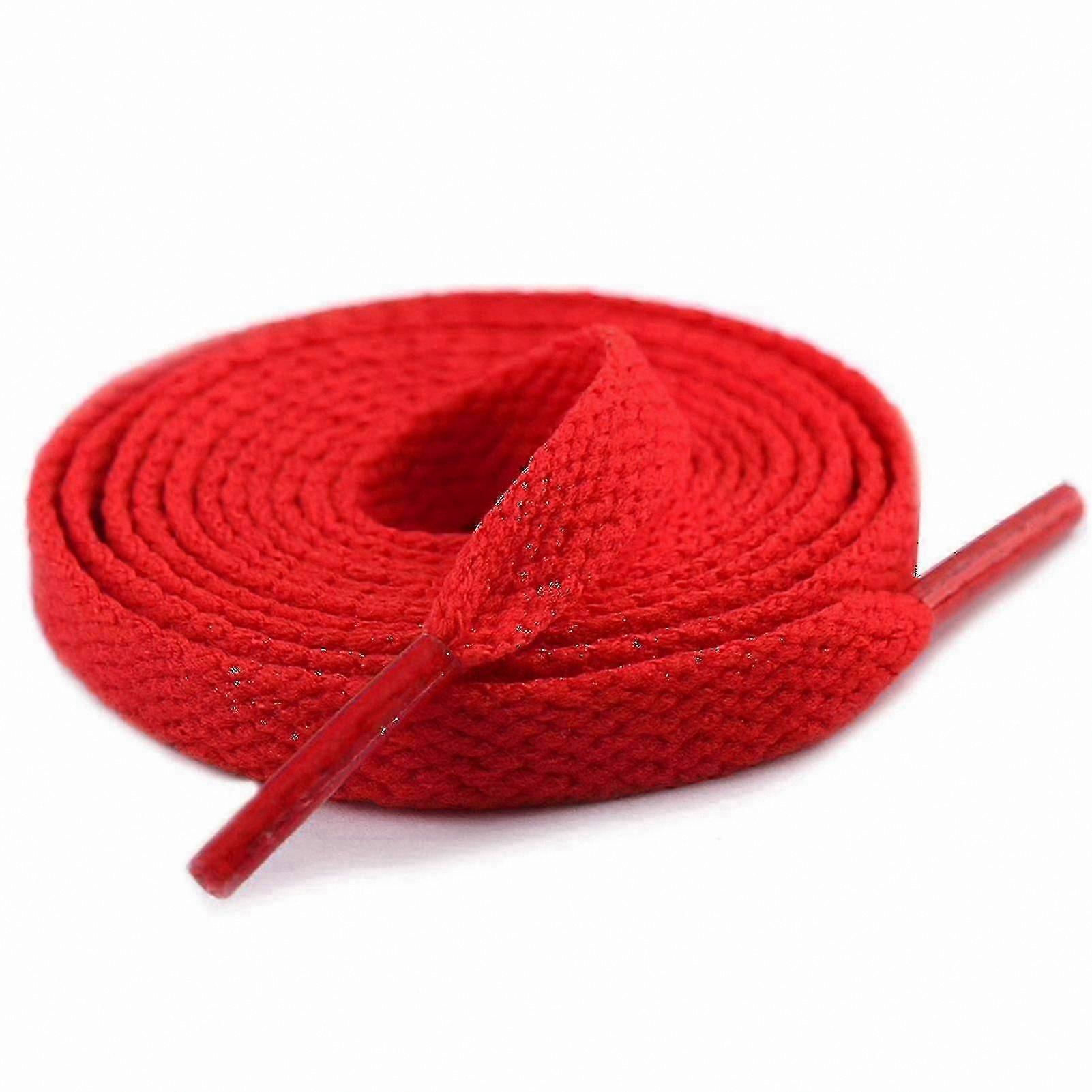 8mm Flat Polyester Shoelaces, 10-Pack, Durable Single-Layer Colorfast Laces for Shoes