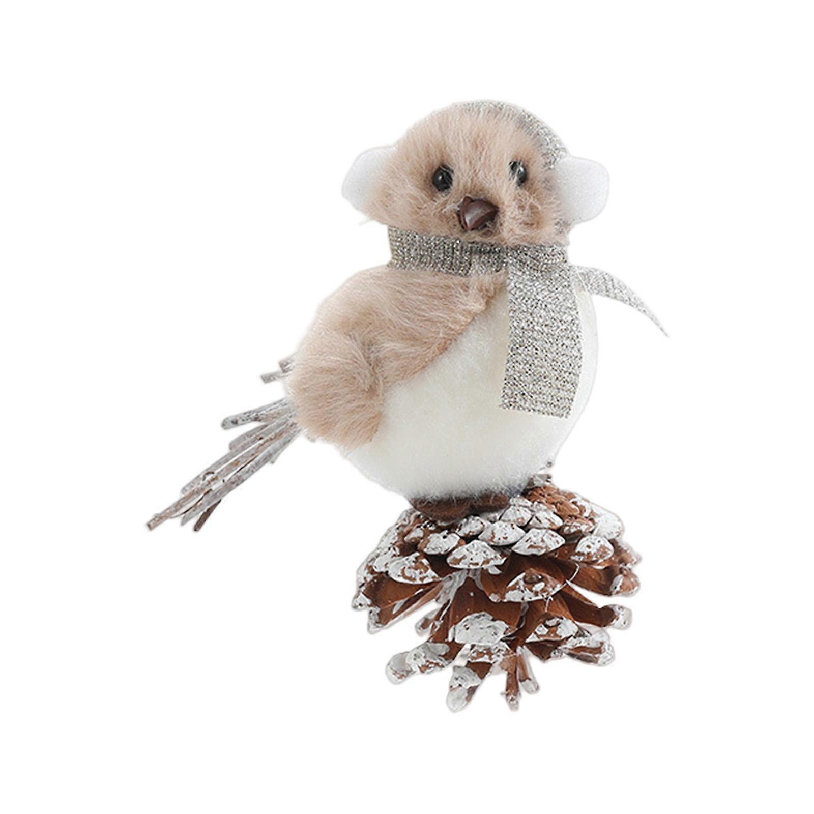 Soft Foam Avian Ornament With Branch Embellishments Perfect For Christmas Decorating Or Shelf Displays Multicolor