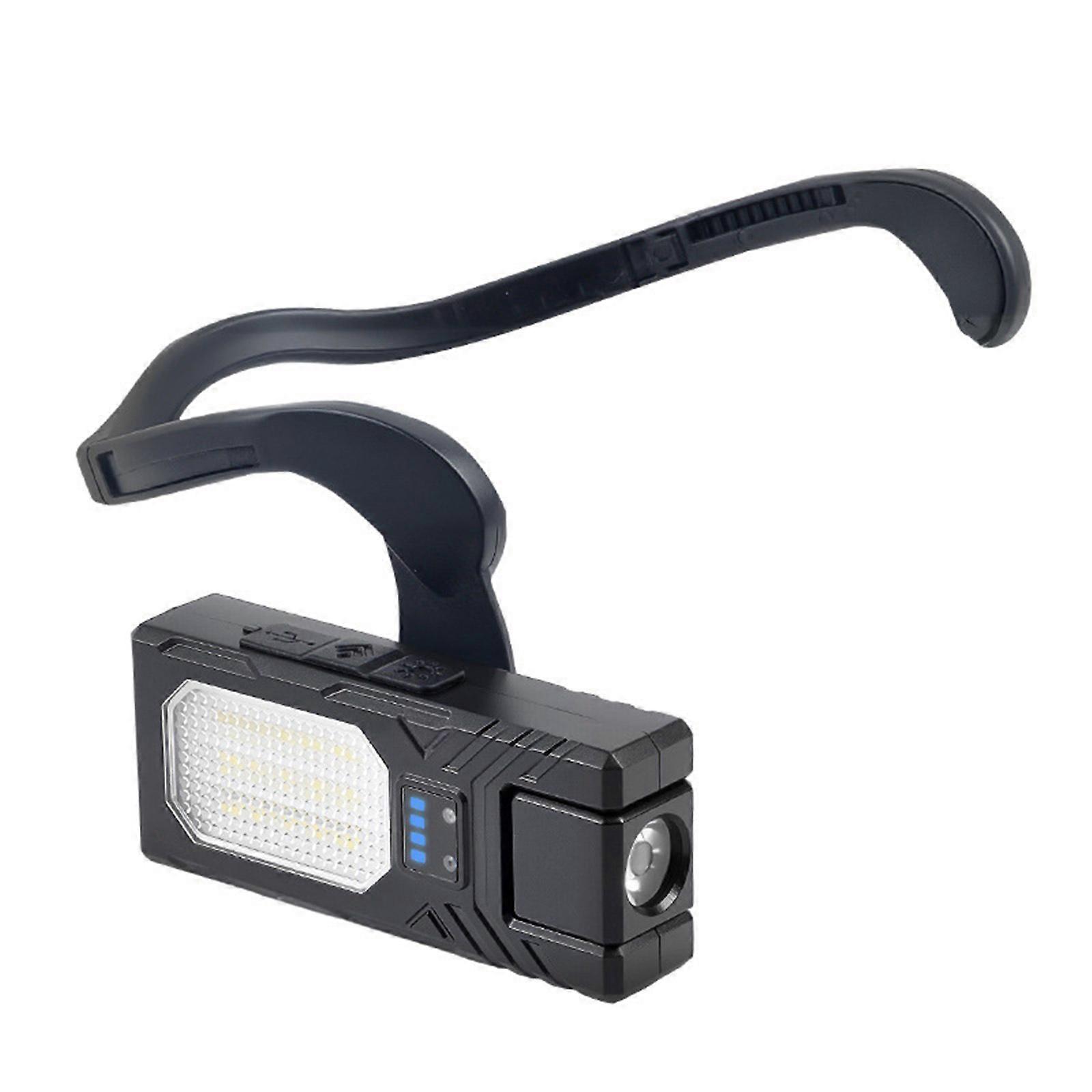 Practical LED Headlamp with Waving Sensing Technology 7 Modes Detachable Design ABS Texture Suitable for Night Fishing Multicolor