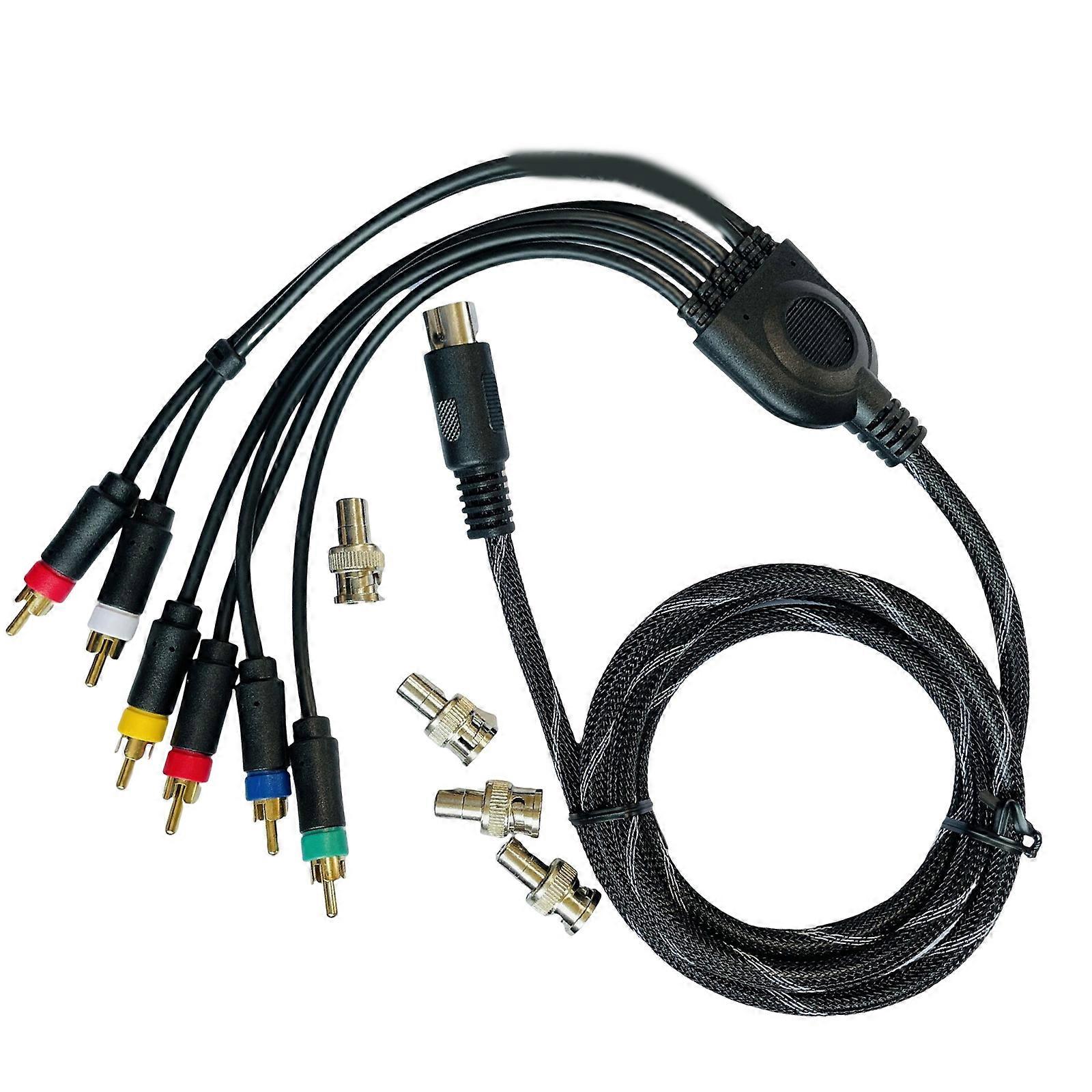 Component Composite Cable Color Monitors Cable Environmentally Friendly Component Composite Cable ABS for MD1 Consoles Multicolor