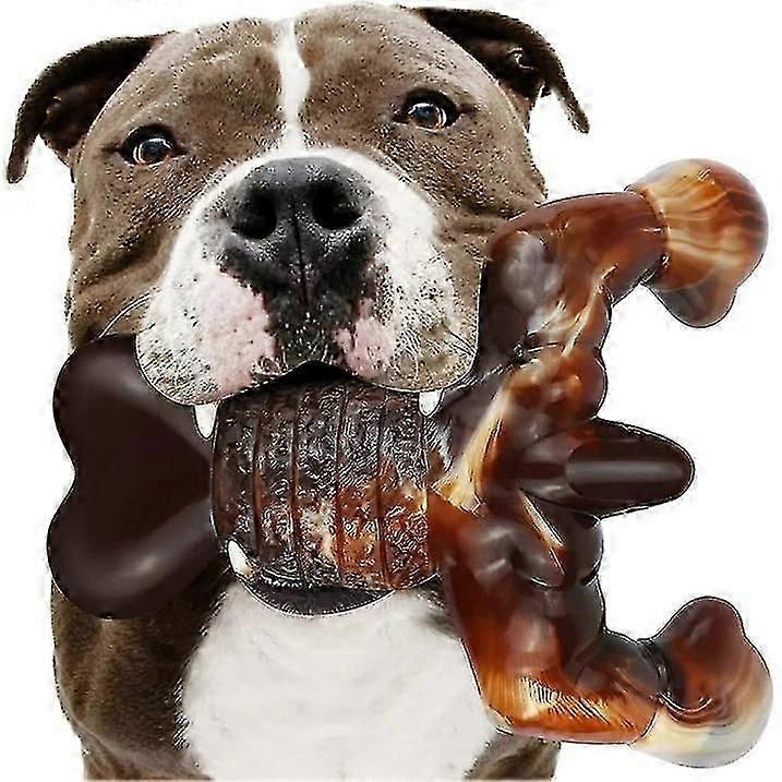 Dog Toys for Aggressive Chewers, Dog Chew Toys,Indestructible Dog Toys for Large Breed, Bacon Flavo