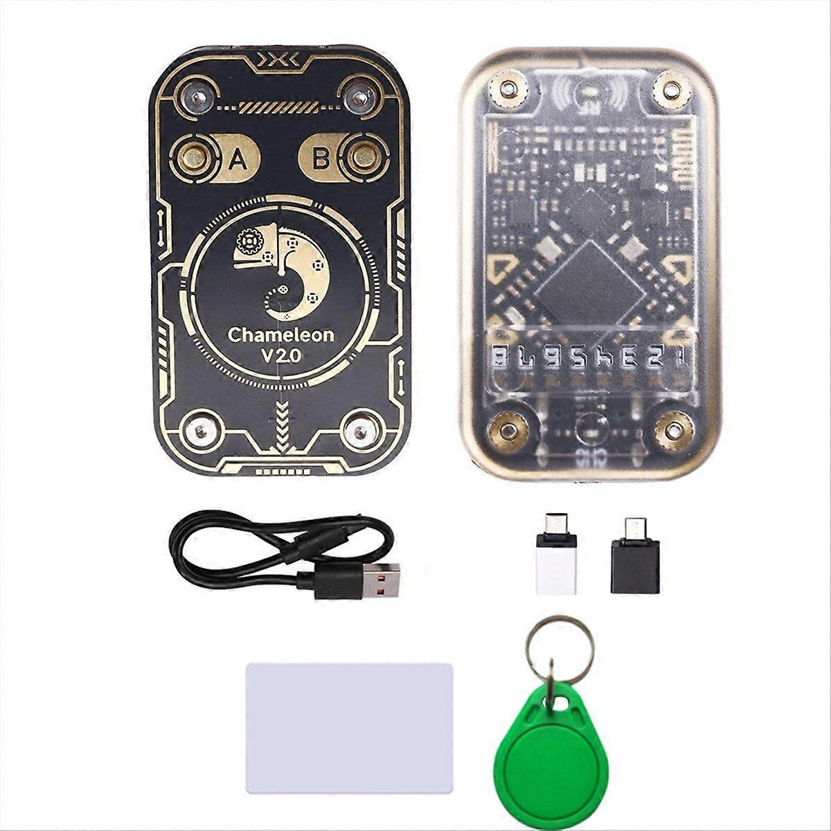 Chameleon V2.0 RFID Smart Chip Reader Emulator+UID Keychain/CUID Card 125K 13.56M Card Decode Chame